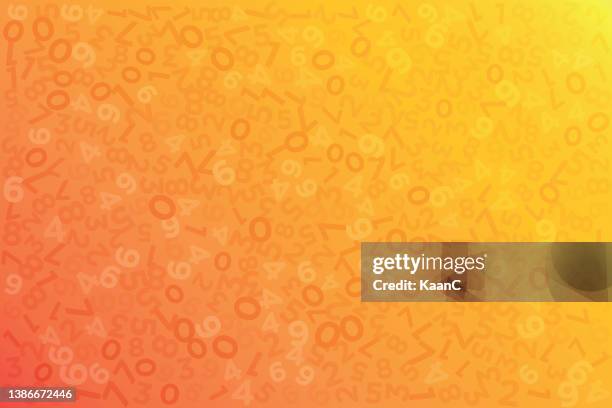 abstract shapes concept design background. seamless vector pattern - different numbers stock illustration. abstract numbers background. vector illustration stock illustration - two colours background stock illustrations