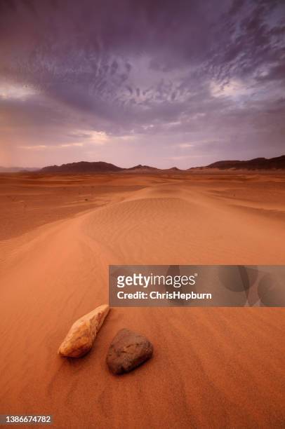sahara desert sunrise, morocco, north africa - sahara　sunrise stock pictures, royalty-free photos & images