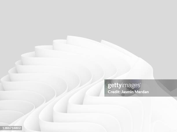 white abstract background - architecture 3d ストックフォトと画像