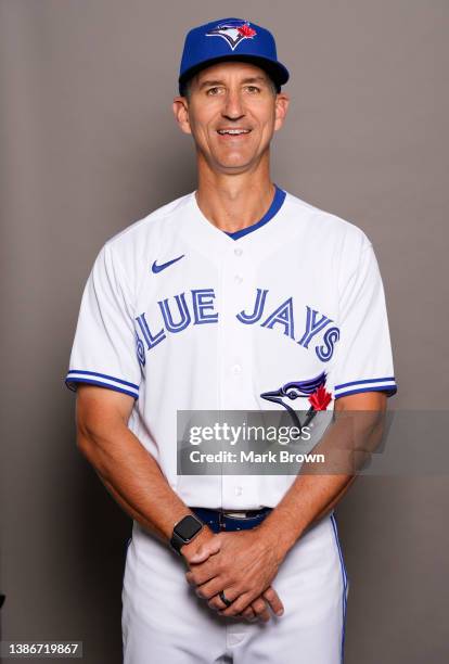 First Base Coach Mark Budzinski of the Toronto Blue Jays poses for a... News Photo - Getty Images First Base Coach Mark Budzinski of the Toronto Blue Jays poses for a... News Photo - Getty Images