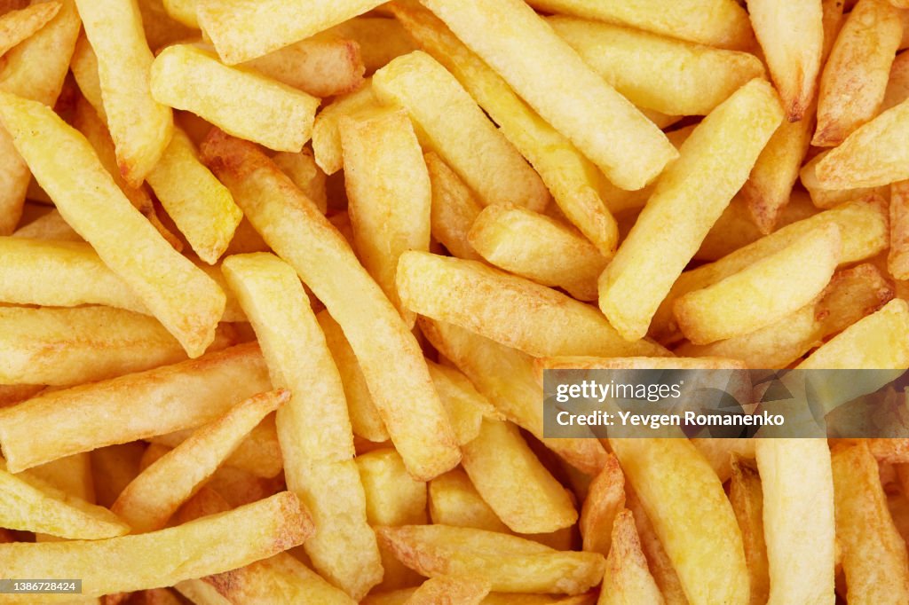 French fries as a background