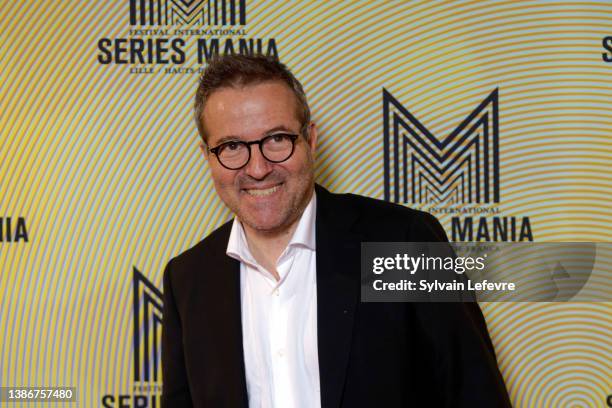 Martin Hirsch attends the photocall for a conference as he attends the Series Mania Festival - Day 3 on March 20, 2022 in Lille, France.