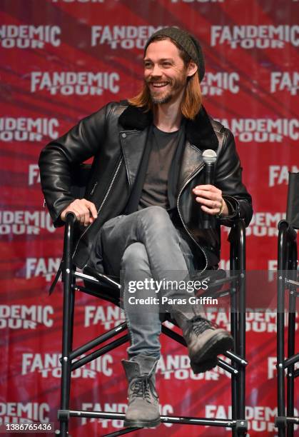 Actor Thomas Payne speaks onstage during 2022 Fandemic Tour at Georgia World Congress Center on March 20, 2022 in Atlanta, Georgia.