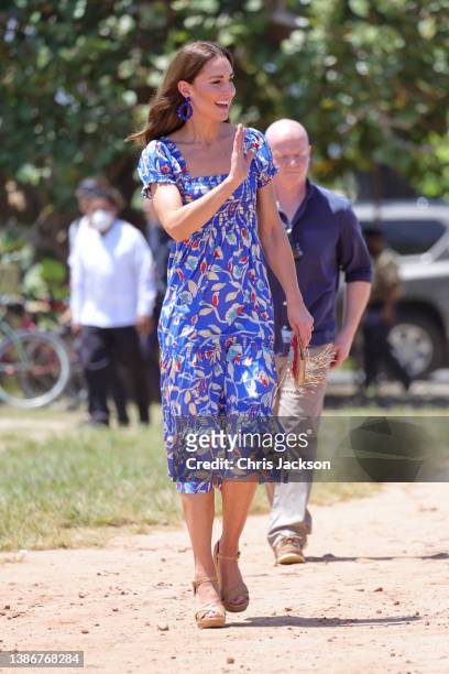 Prince William, Duke of Cambridge and Catherine, Duchess of Cambridge travel to Hopkins, a small village on the coast which is considered the...