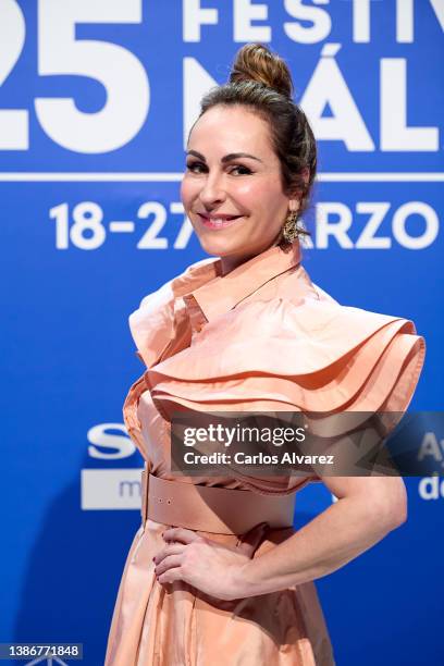 Ana Milan attends the 'La Cima' premiere during the 25th Malaga Film Festival day 3 on March 20, 2022 in Malaga, Spain.