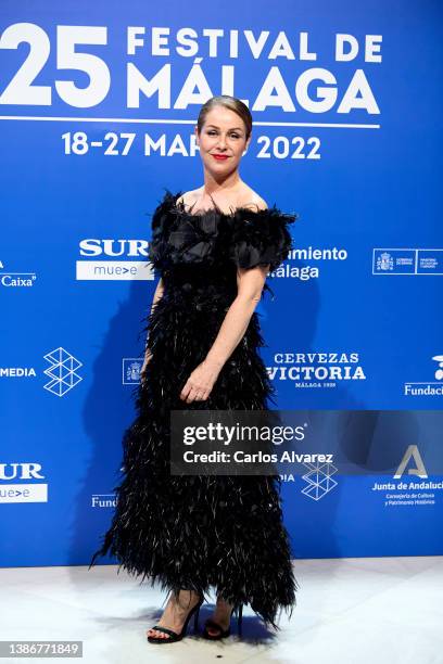 Silvia Wheeler attends the 'La Cima' premiere during the 25th Malaga Film Festival day 3 on March 20, 2022 in Malaga, Spain.
