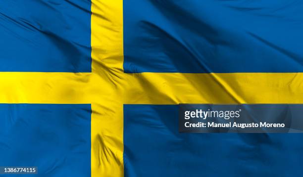 flag of sweden - swedish flag stock pictures, royalty-free photos & images