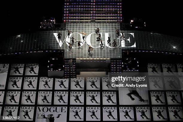 Madonna performs during the Bridgestone Super Bowl XLVI Halftime Show at Lucas Oil Stadium on February 5, 2012 in Indianapolis, Indiana.