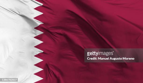 flag of qatar - qatar stock pictures, royalty-free photos & images