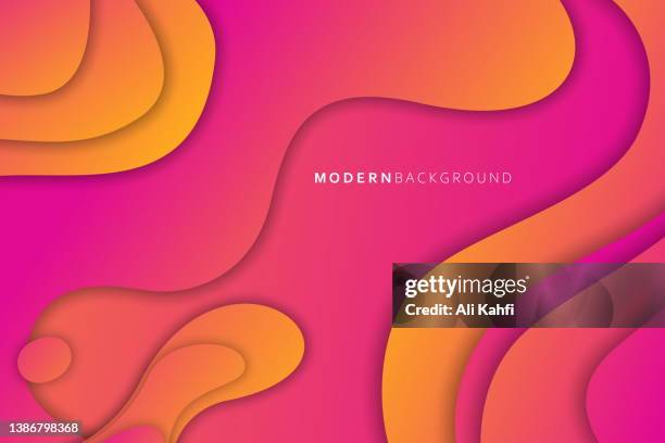 ilustrações de stock, clip art, desenhos animados e ícones de abstract modern waving background - wavy hair