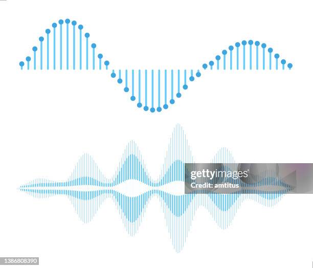 schallwellenformen - ausgleichstreffer stock-grafiken, -clipart, -cartoons und -symbole