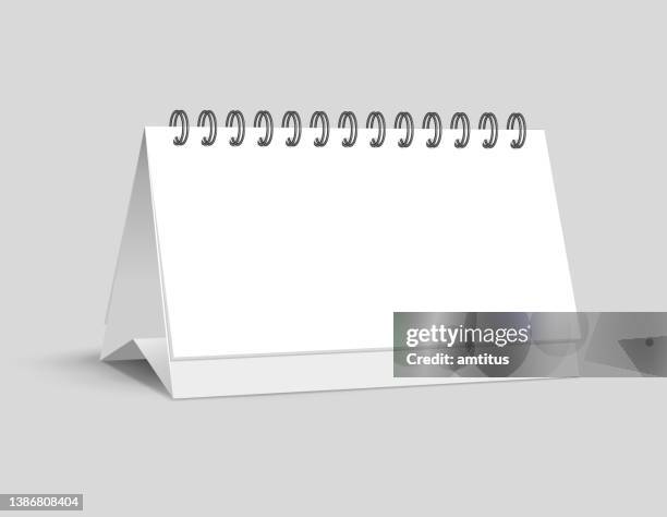 table calendar - menu mockup stock illustrations