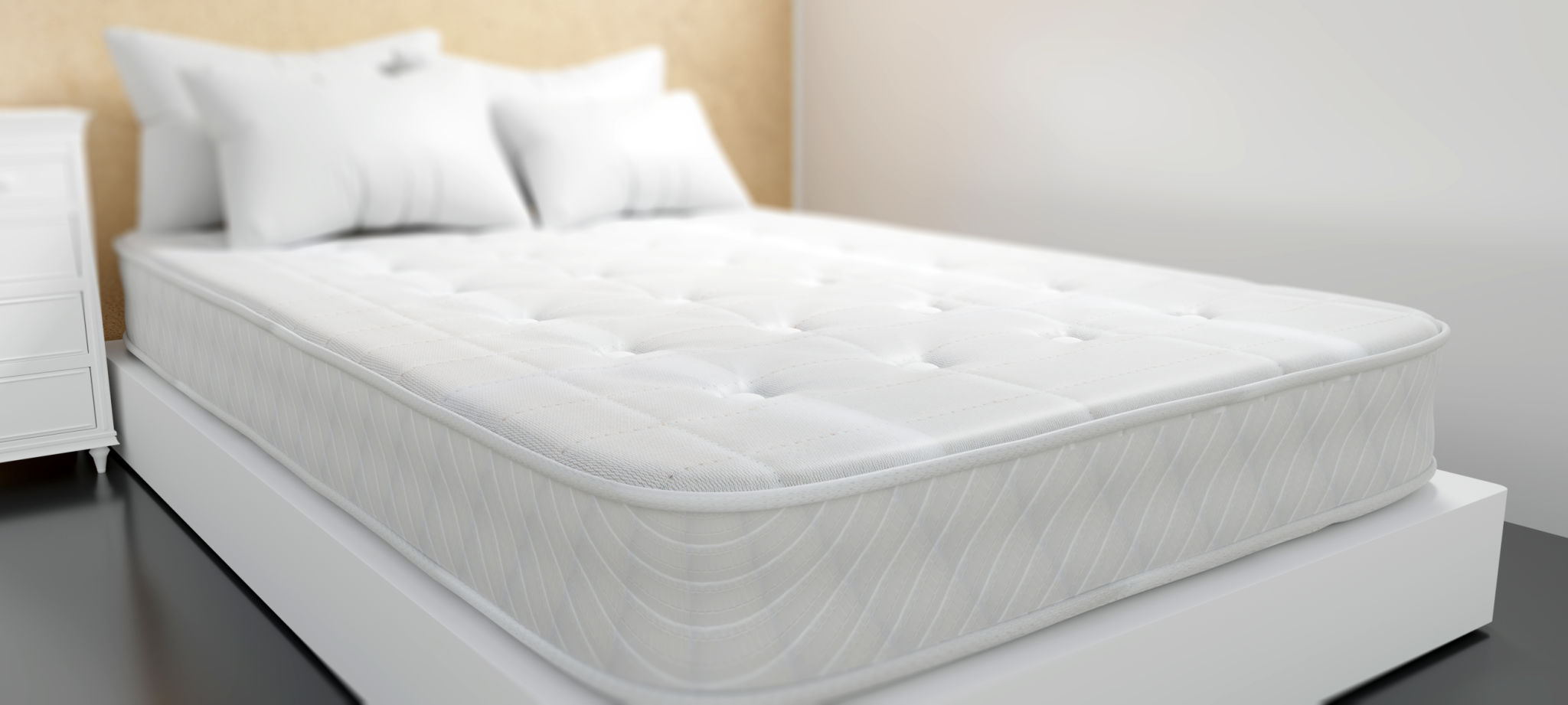 spring mattress close-up