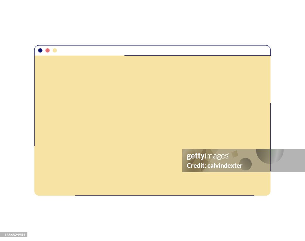 Web Line Color Web Browsser Flat Colors And Line Art High-Res Vector Graphic - Getty ...