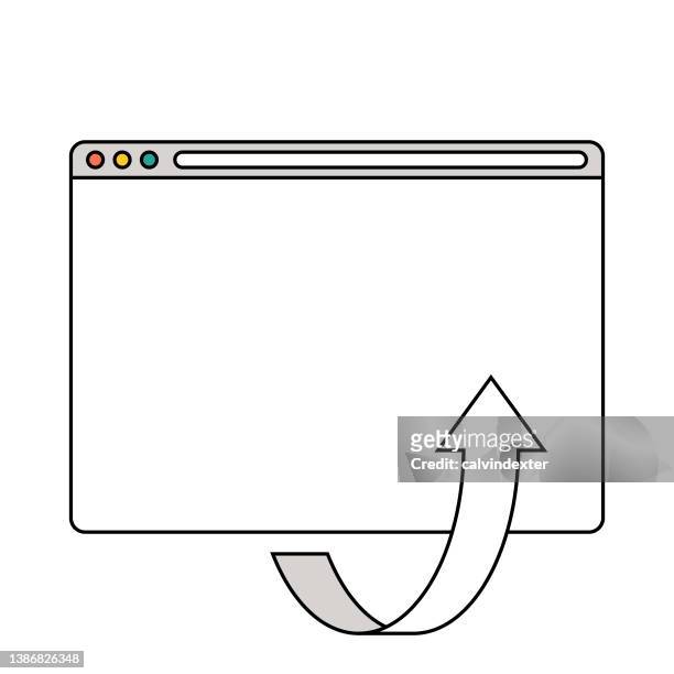 web browser arrow symbol - search bar stock illustrations