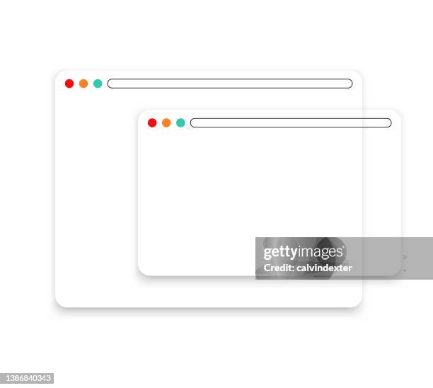 web browsers with copy space - browser stock illustrations