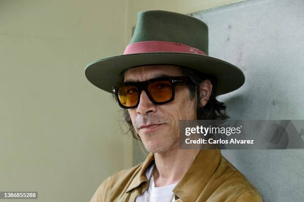 Actor Oscar Jaenada poses for a portrait during the 25th Malaga Film Festival day 4 on March 21, 2022 in Malaga, Spain.