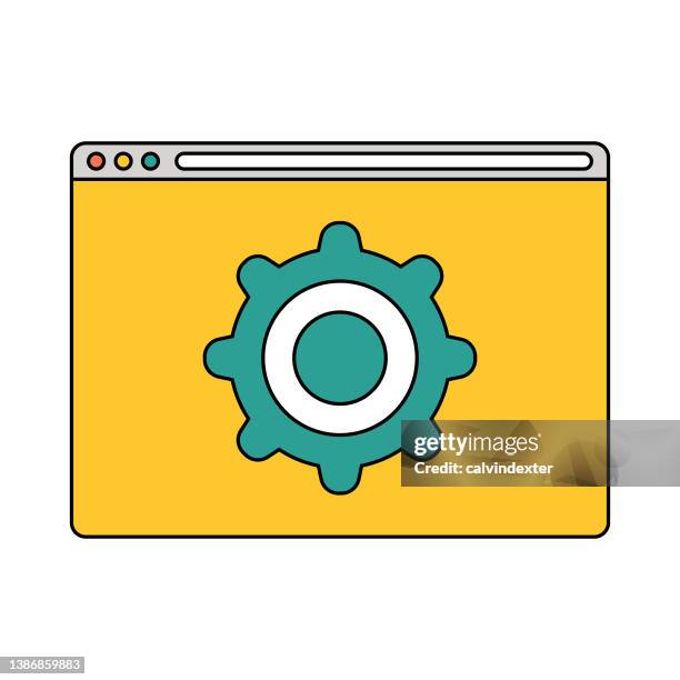web browser control panel - refresh page stock illustrations