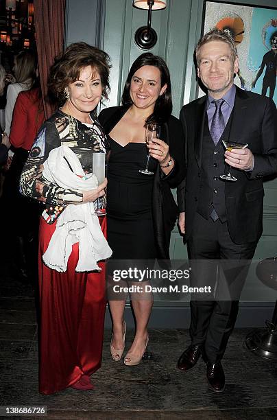 Zoe Wanamaker, Lindsay Brunnock and Kenneth Branagh attend The Weinstein Company Dinner Hosted By Grey Goose in celebration of BAFTA at Dean Street...