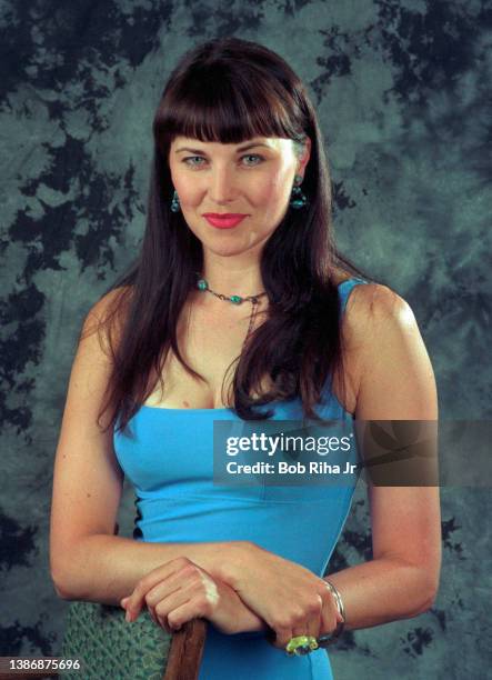 Actress Lucy Lawless photo shoot, January 12, 1997 in Pasadena, California.