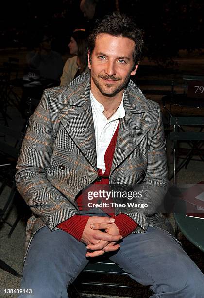 Actor Bradley Cooper attends Tommy Hilfiger Presents Fall 2012 Men's Collection show during Mercedes-Benz Fashion Week at Park Avenue Armory on...