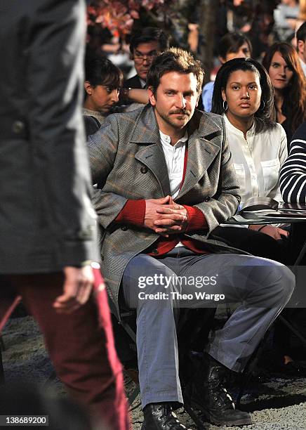 Actor Bradley Cooper attends Tommy Hilfiger Presents Fall 2012 Men's Collection show during Mercedes-Benz Fashion Week at Park Avenue Armory on...