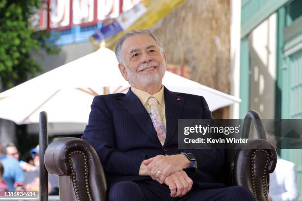 Francis Ford Coppola attends the Hollywood Walk of Fame Star Ceremony for Director Francis Ford Coppola on March 21, 2022 in Hollywood, California.