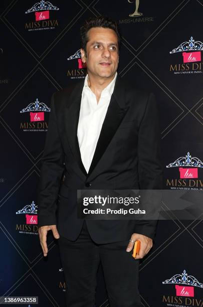 Fardeen Khan attends the Miss Universe 2021 Harnaaz Kaur Sandhu's success celebration on March 21, 2022 in Mumbai, India