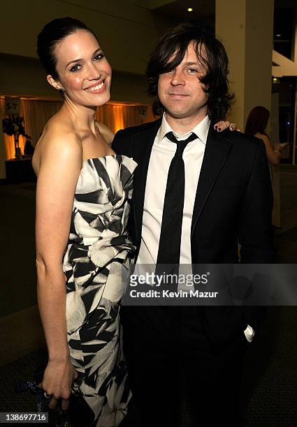 Mandy Moore and Ryan Adams attend The 2012 MusiCares Person Of The Year Gala Honoring Paul McCartney at Los Angeles Convention Center on February 10,...