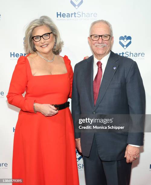HeartShare Honoree Cynthia McFadden and Leadership, Innovation & Impact Award 2021 William R. Guarinello attend The 2022 HeartShare Spring Gala at...