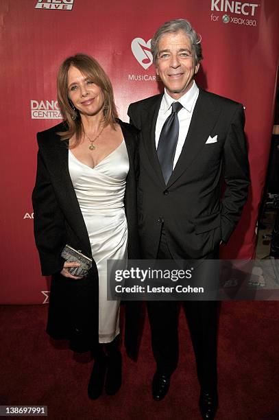 Actress Roseanna Arquette and Todd Morgan arrive at The 2012 MusiCares Person of The Year Gala Honoring Paul McCartney at Los Angeles Convention...