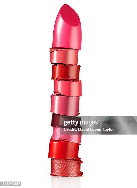 red lip stick collage - 赤の口紅 ストックフォトと画像