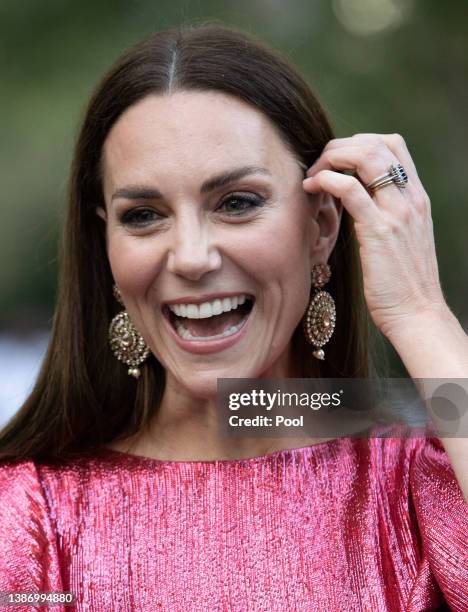 Catherine, Duchess of Cambridge attends a special reception hosted by the Governor General of Belize in celebration of Her Majesty The Queen’s...