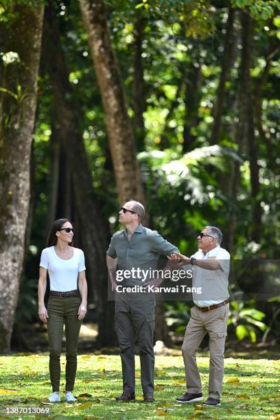 Catherine, Duchess of Cambridge and Prince William, Duke of Cambridge visit Caracol, an iconic ancient Mayan archaeological site deep in the jungle...
