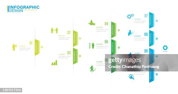 ilustrações de stock, clip art, desenhos animados e ícones de infographic elements stock illustration infographic, part of, steps, icons, success, steps, chart, planning - hierarquia de corporação