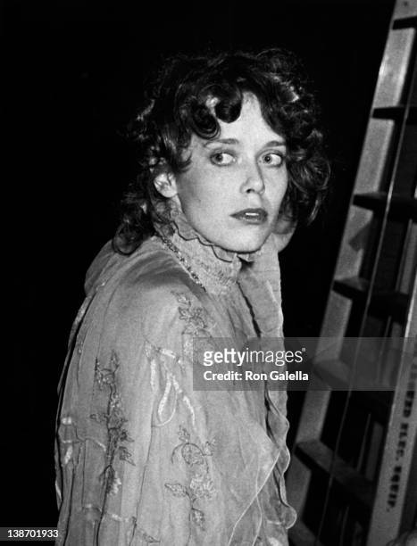 Actress Sylvia Kristel attends 36th Annual Golden Globe Awards on January 27, 1979 at the Beverly Hilton Hotel in Beverly Hills, California.