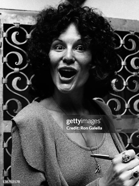 Actress Linda Lovelace attends the press conference for Linda Lovelace Book "Inside Linda Lovelace" on May 30, 1973 at the Gaslight Lounge in New...