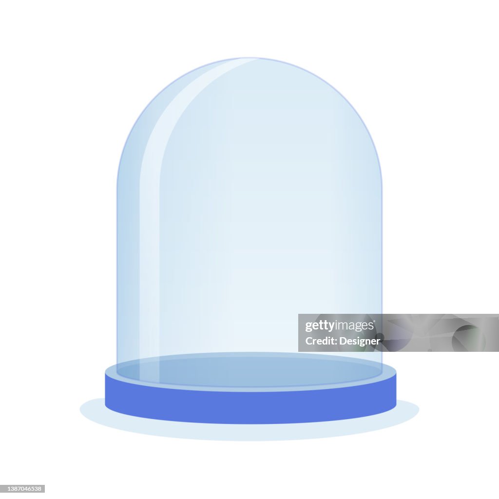 Glass Bell Concept Vector Illustration