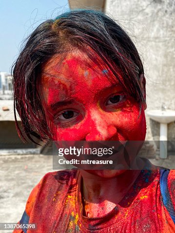 2,375 Red Face Paint Stock Photos, High-Res Pictures, and Images