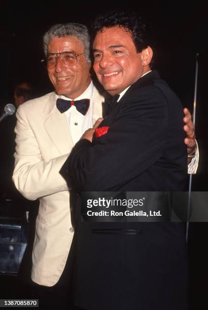 American Jazz & Pop singer Tony Bennett and Mexican Latin & Pop musician Jose Jose attend the Desi Entertainment Awards at the Wiltern Theater, Los...