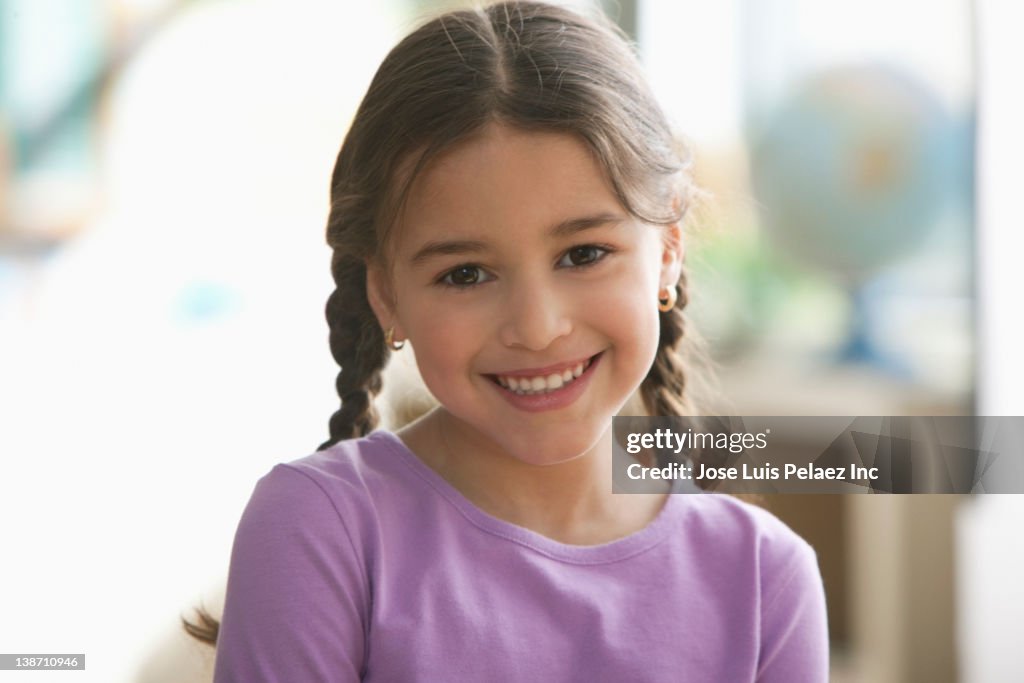 Smiling Hispanic girl