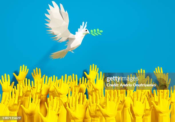 peace for ukraine - peace symbol stock pictures, royalty-free photos & images