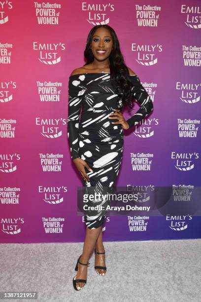 Chiney Ogwumike attends the EMILY's List Oscars Week Discussion on March 22, 2022 in Los Angeles, California.