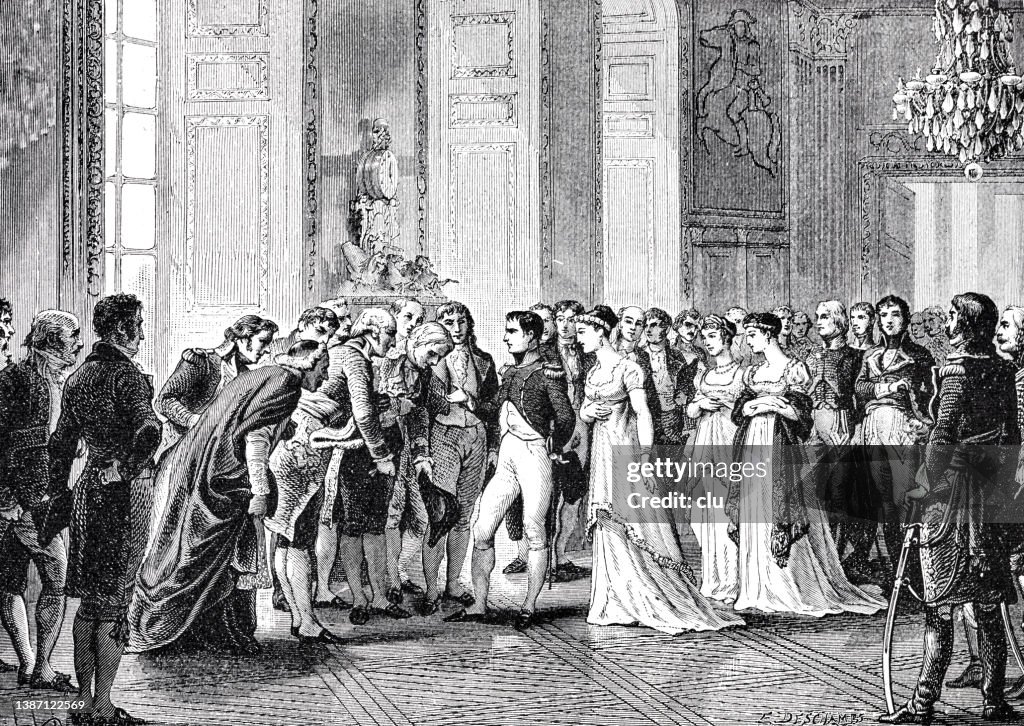 French revolution: Napoleon and his courtiers