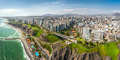 Aerial view of Lima city, Peru