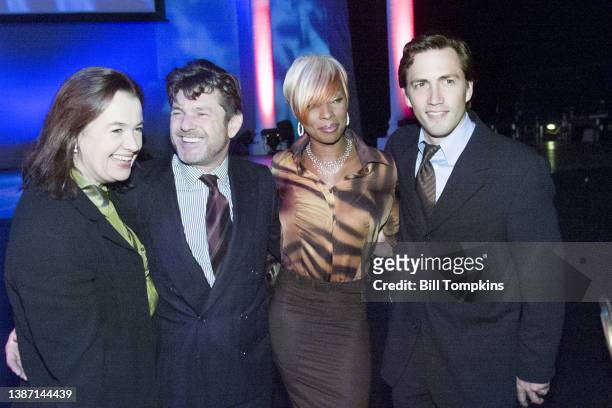 Bill Tompkins/Getty Images Judy McGrath, Jann Wenner, Mary J Blige and Andrew Sue at a DO SOMETHING and ROLLING STONE MAGAZINE collaborative event....