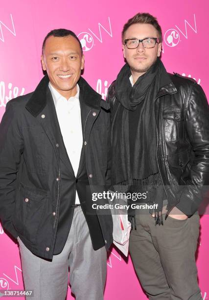 Elle creative director Joe Zee and designer Rob Younkers attends the Barbie: The Dream Closet event during Mercedes-Benz Fashion Week at the David...