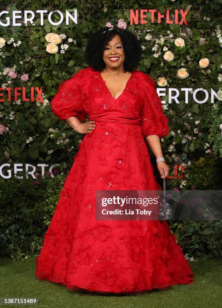 Shonda Rhimes attends the "Bridgerton" Series 2 World Premiere at Tate Modern on March 22, 2022 in London, England.