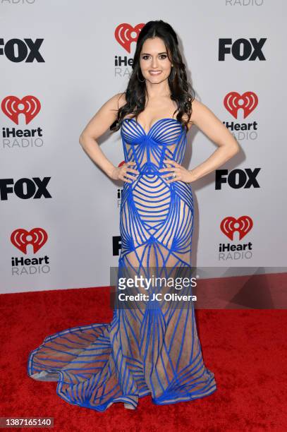 Danica McKellar attends the 2022 iHeartRadio Music Awards at The Shrine Auditorium in Los Angeles, California on March 22, 2022. Broadcasted live on...