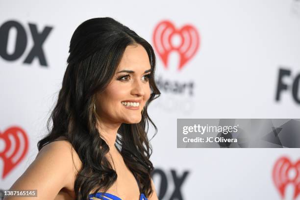 Danica McKellar attends the 2022 iHeartRadio Music Awards at The Shrine Auditorium in Los Angeles, California on March 22, 2022. Broadcasted live on...